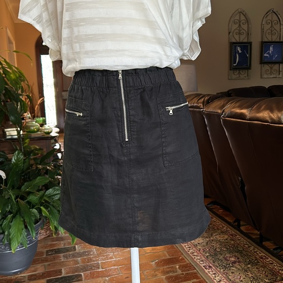 Lou & Grey 100% linen skirt sz XS - Picture 11 of 14